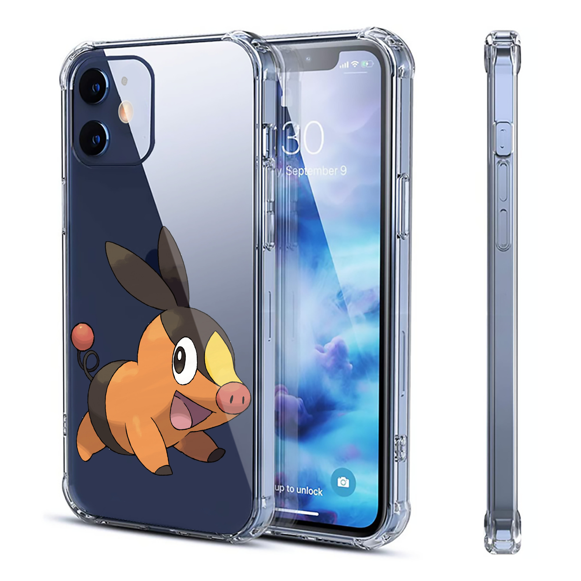 （画像用） ポケットモンスター Pokémon 【iPhone 12シリーズ対応】透明スマホケース（クリアソフトケース）